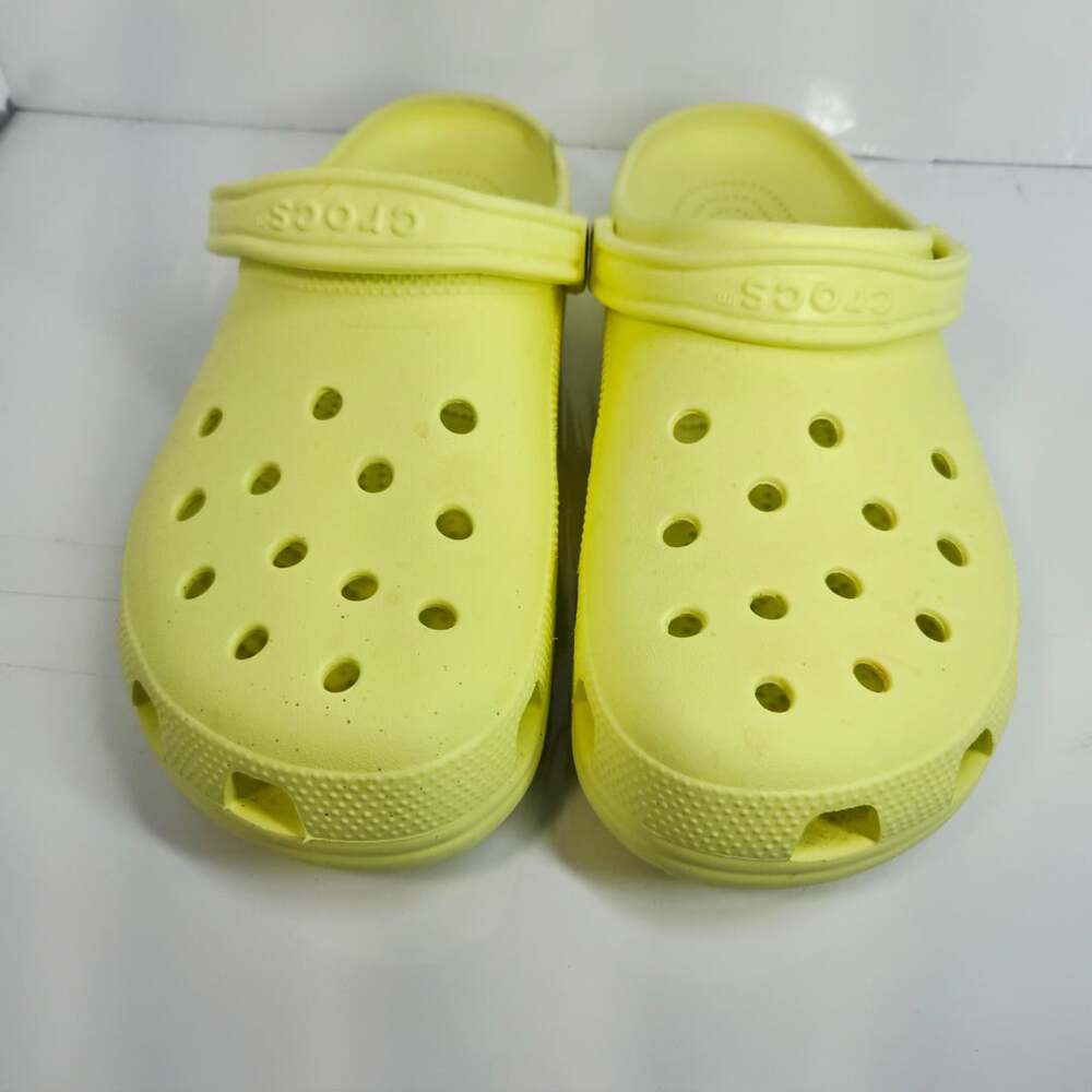 Crocs Classic Clog Size 14 M Yellow Slip On Shoes Sandals